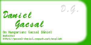 daniel gacsal business card