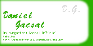 daniel gacsal business card